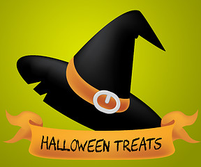 Image showing Halloween Treats Indicates Candies Horror And Ghost