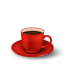 Image showing Photo Realistic Cup of Coffee Isolated