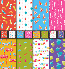 Image showing Set Carnival Seamless Wallpaper