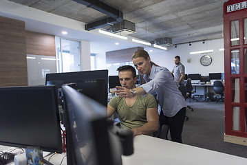 Image showing business couple at office