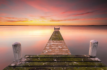 Image showing Old and New Jetty