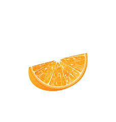 Image showing Orange Slice Isolated