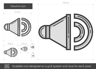 Image showing Volume line icon.