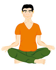 Image showing Persons in pose yoga