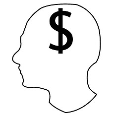 Image showing Head and money