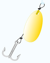 Image showing Spoon bait for fishing