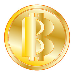 Image showing Virtual coin bitcoin