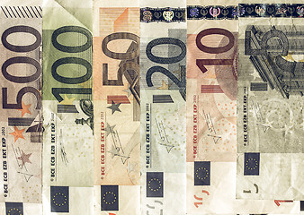 Image showing Vintage Euro note