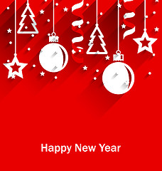 Image showing Happy New Year Greeting Card