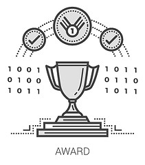 Image showing Award line icons.