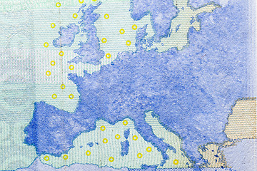 Image showing Euro money close-up