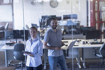 Image showing business couple at office