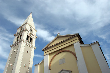 Image showing Church in the city Vrsar, Istria, Croatia