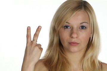 Image showing junge blonde Frau | young blond woman