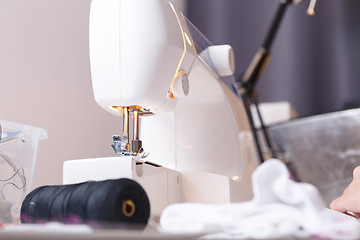 Image showing Photos of sewing machine close-up