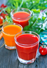 Image showing fresh vegetable juice