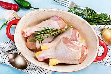 Image showing raw chicken legs