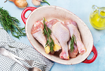 Image showing raw chicken legs