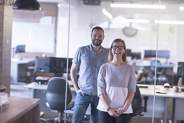 Image showing business couple at office