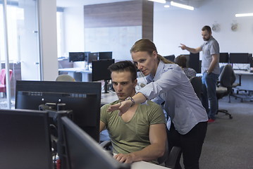 Image showing business couple at office