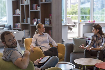 Image showing business man at modern  office