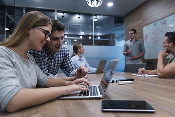 Image showing startup business team on meeting