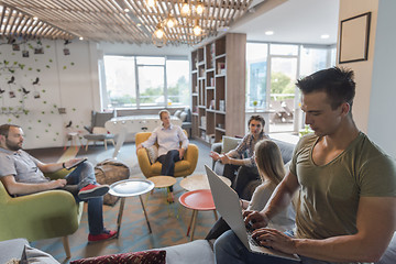 Image showing business man at modern  office