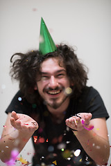 Image showing confetti man on party