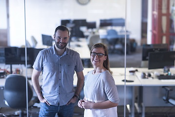 Image showing business couple at office