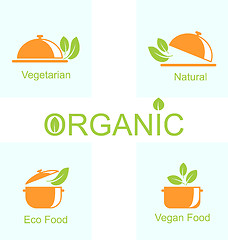 Image showing Set of Vegetarian Food Icons
