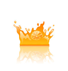 Image showing Orange Juicy Splash Crown