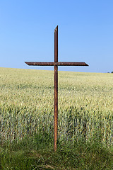 Image showing rusty metal cross