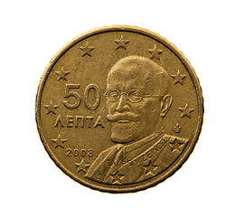 Image showing Fifty euro cents