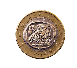 Image showing coin worth one euro