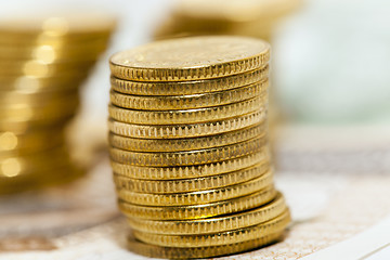 Image showing Polish coins close up