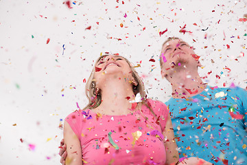 Image showing romantic couple celebrating