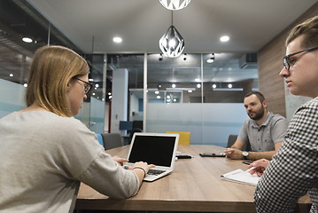 Image showing startup business team on meeting