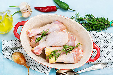 Image showing raw chicken legs