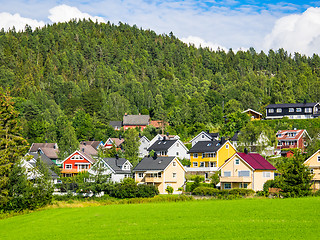 Image showing Norwegian suburb near Oslo