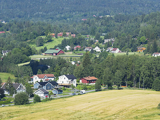 Image showing Norwegian suburb near Oslo