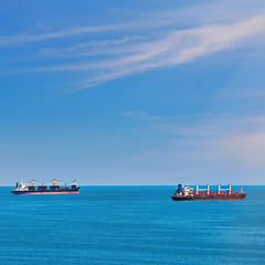 Image showing Cargo Ships at Anchorage