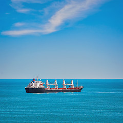 Image showing Cargo Ship in the Sea