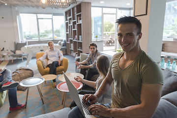 Image showing business man at modern  office