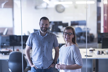 Image showing business couple at office