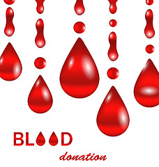 Image showing Creative Background for Blood Donation. Poster for World Blood Donor Day