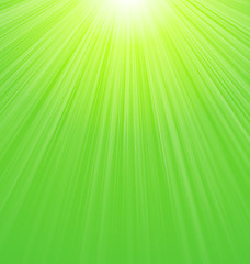 Image showing Abstract Green Sunbeam Background