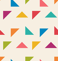 Image showing Seamless Pattern with Colorful Triangle