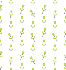 Image showing Seamless Pattern with Floral Elements