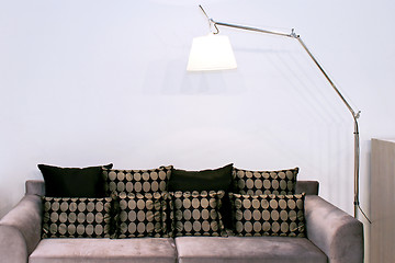 Image showing Sofa and lamp