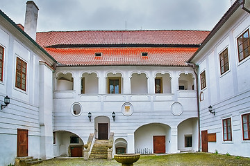 Image showing Courtyard in Cesky Krumlov